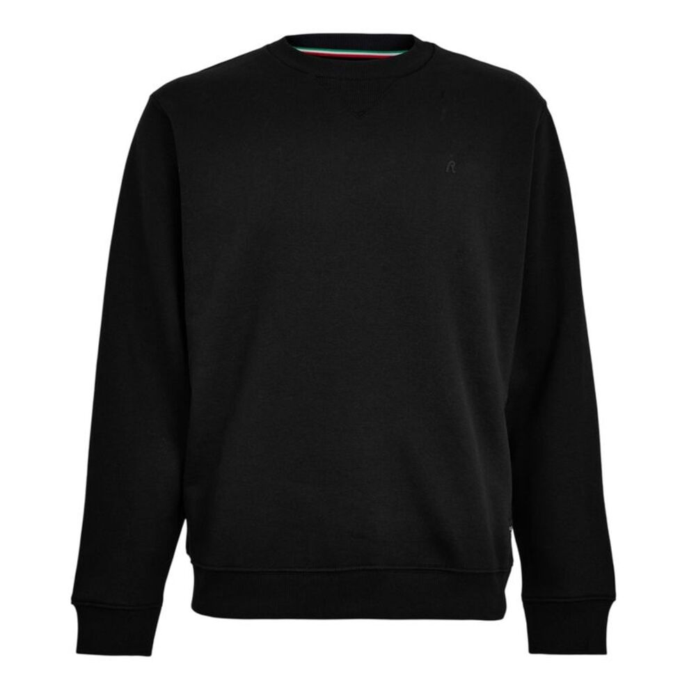 Replay Mens Tonal Cotton Sweatshirt / Black